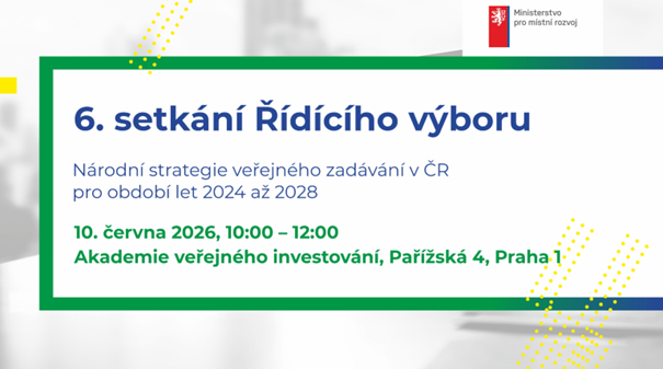  Jednání VI. Řídícího výboru Národní strategie veřejného zadávání